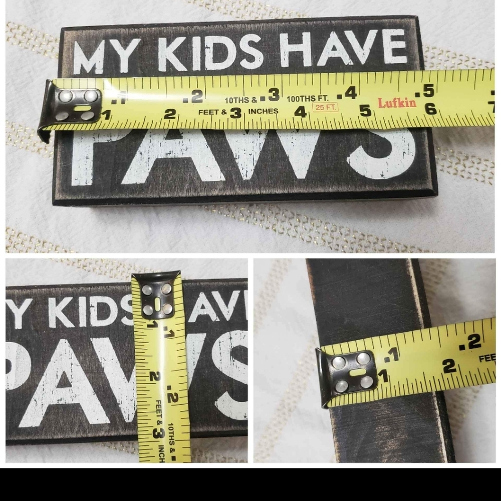 One (1) "My Kids Have Paws" sign - Picture 2 of 3